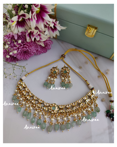 Bikaneri Kundan Choker Set(dispatch time 2 to 3 weeks)