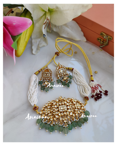 Paachi kundan choker  (dispatch time 3 to 4 weeks)