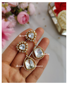 Uncut polki earrings