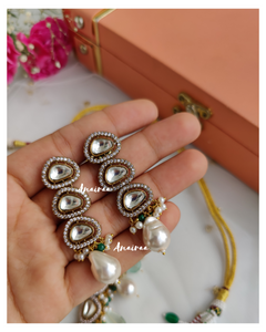 Polki long necklace(dispatch time 2 to 3 weeks)