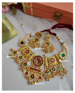 Paachi kundan gold lookalike set