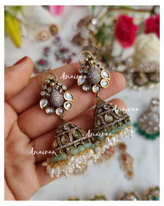 Polki Victorian Jhumkas