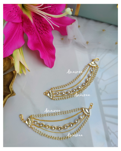 Paachi kundan earchains