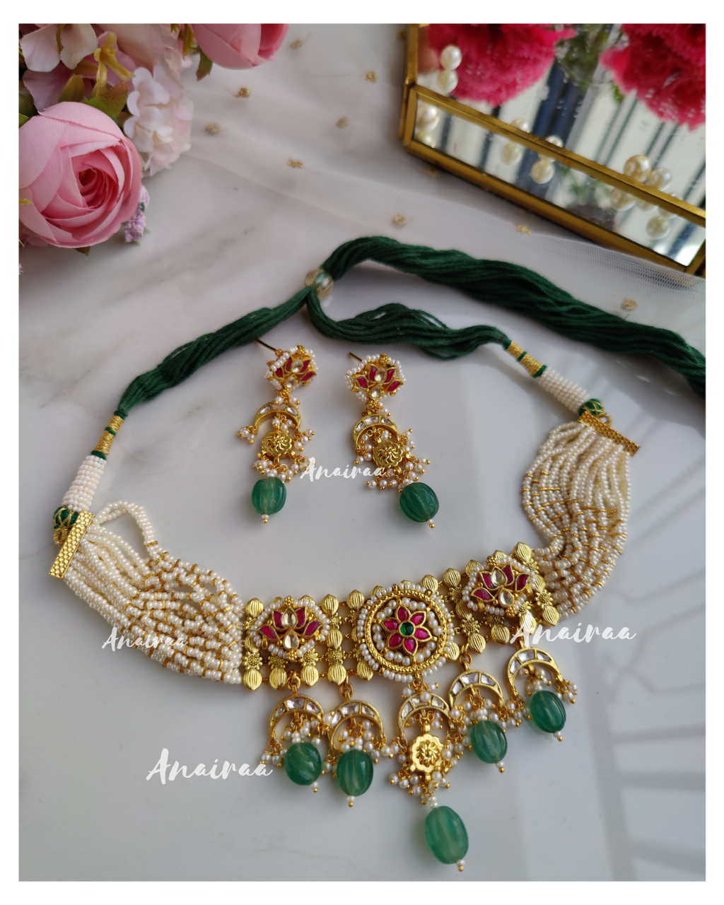 Paachi kundan choker set