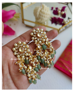 Paachi kundan earrings