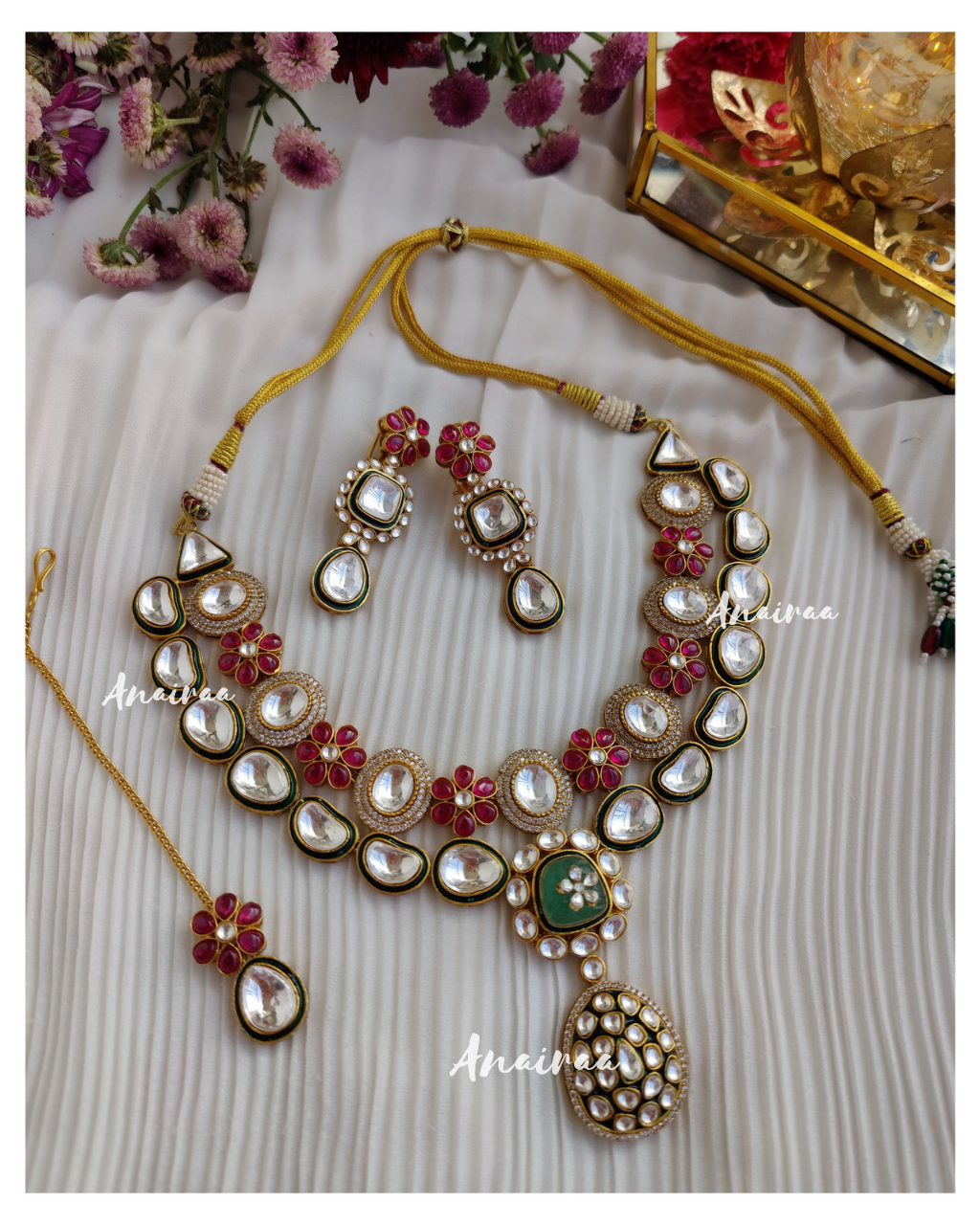 Polki necklace set