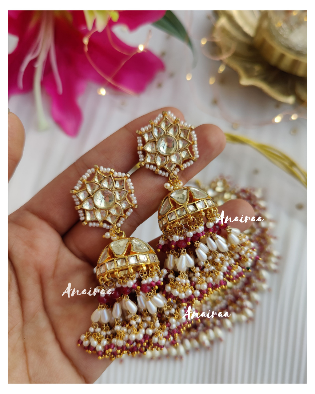 Juhi Paachi kundan bridal set