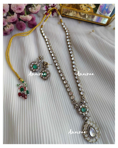 Polki long necklace