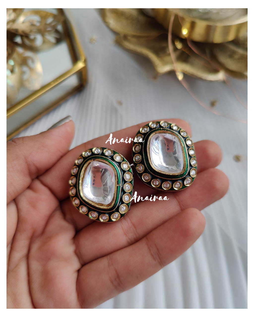 Polki Meena studs