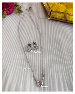 Sparkling Silver pendant set