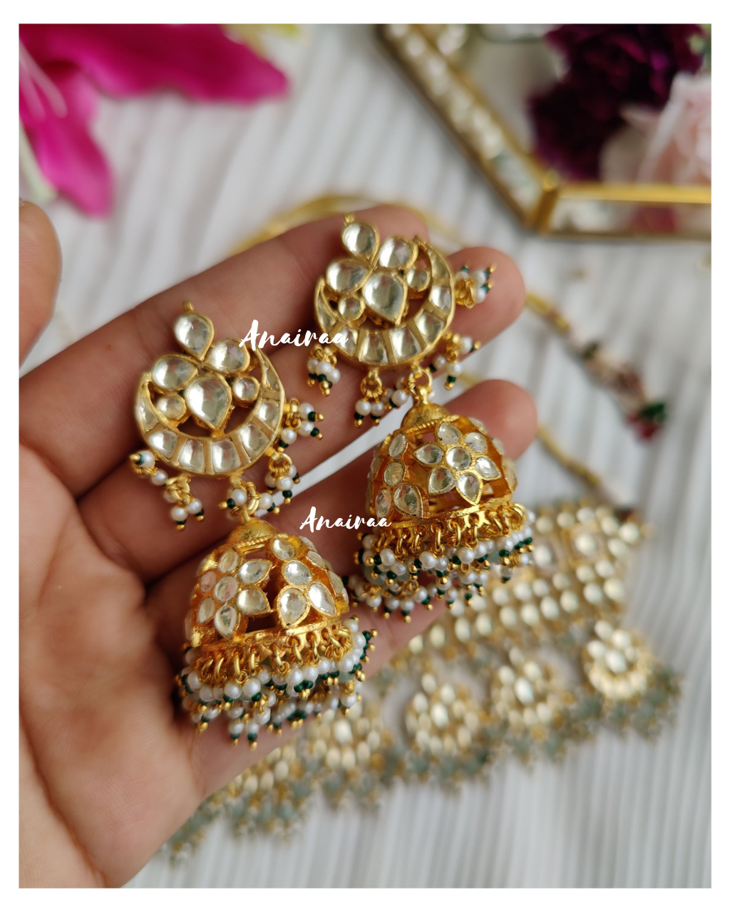 Paachi kundan bridal set(dispatch time 3 to 4 weeks)