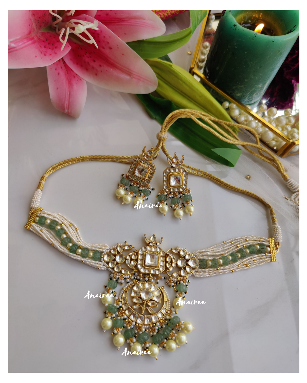 Paachi kundan choker