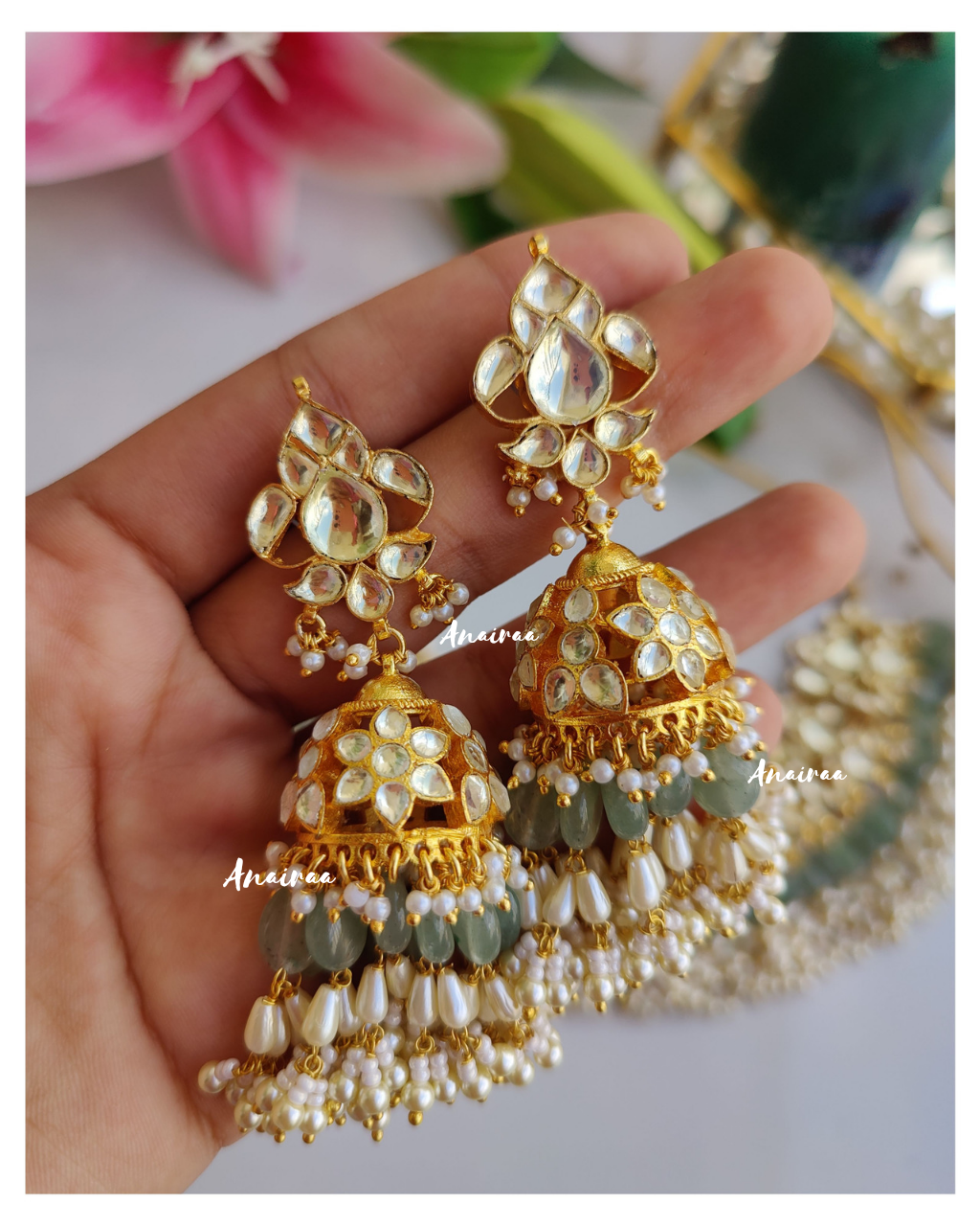 Paachi kundan necklace set(Dispatch time 2 to 3 weeks)