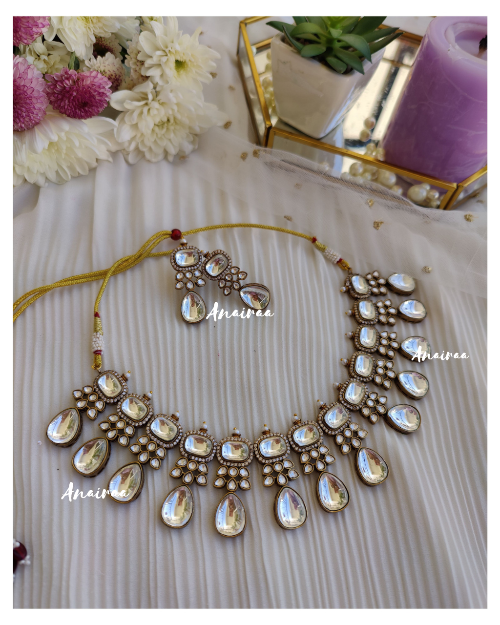 Polki necklace set