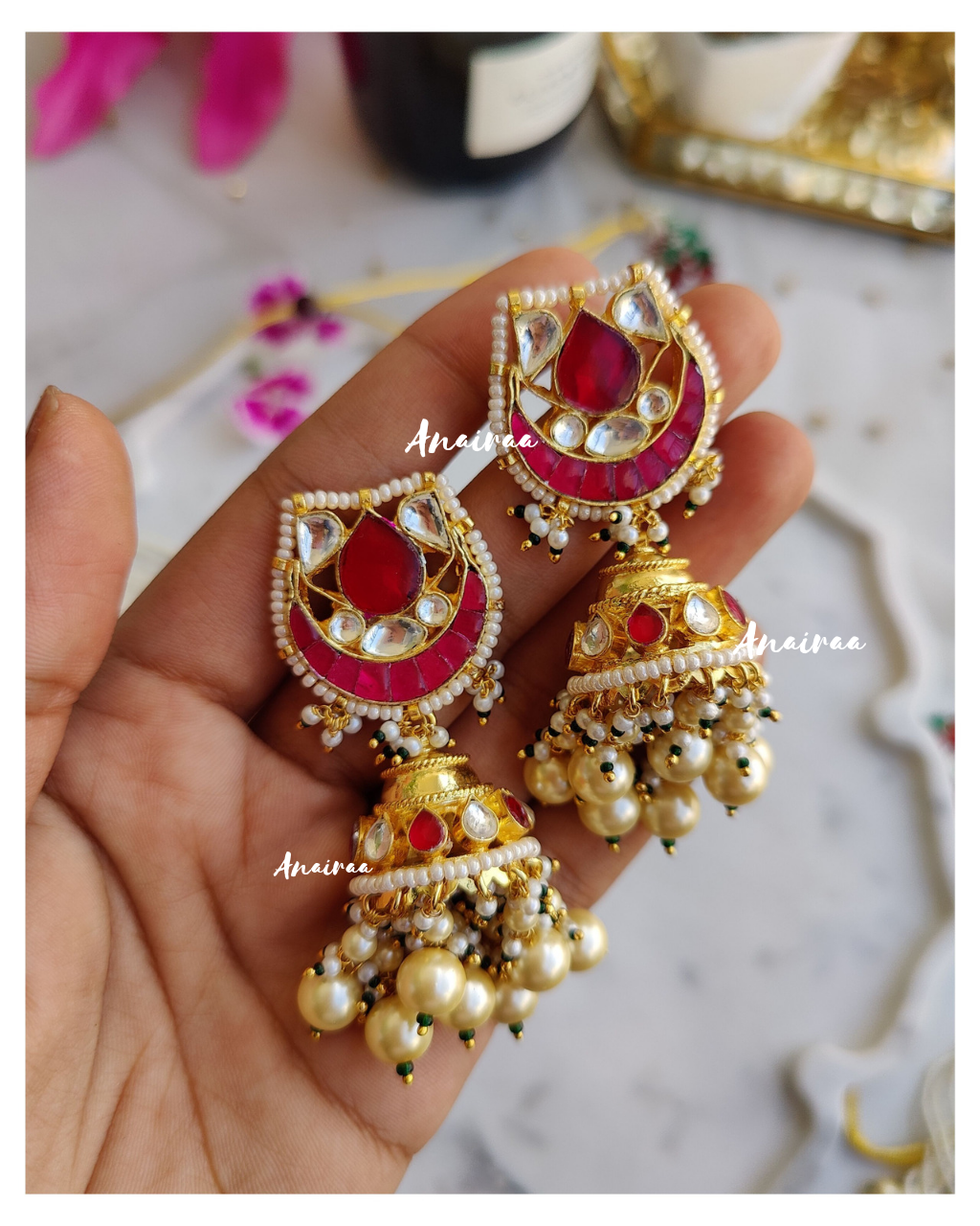 Ruby Paachi kundan Choker set