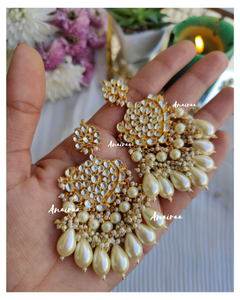 Paachi kundan earrings