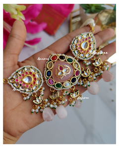 Navratan kundan choker set