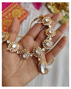 Polki necklace set