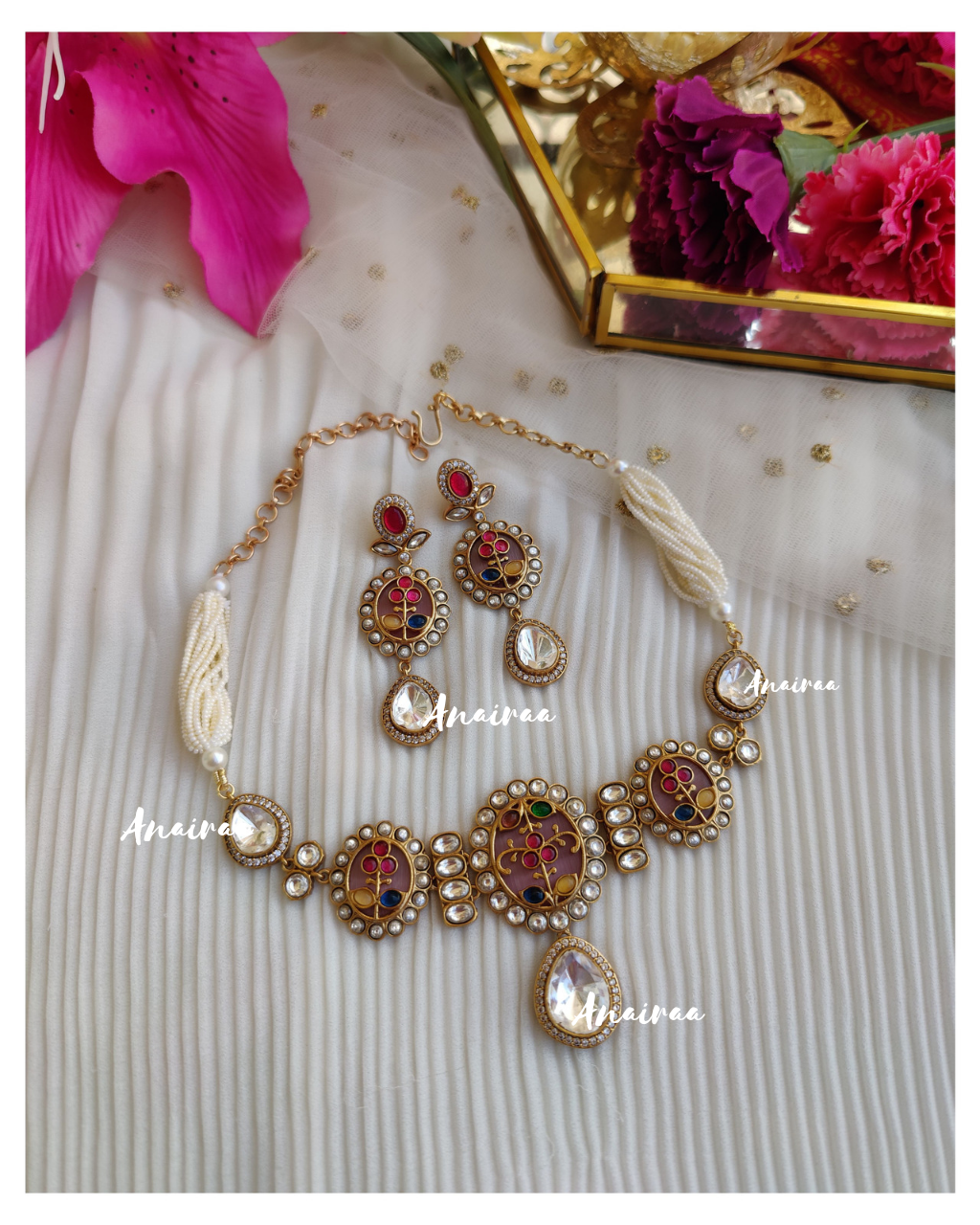 Ruhani polki choker set