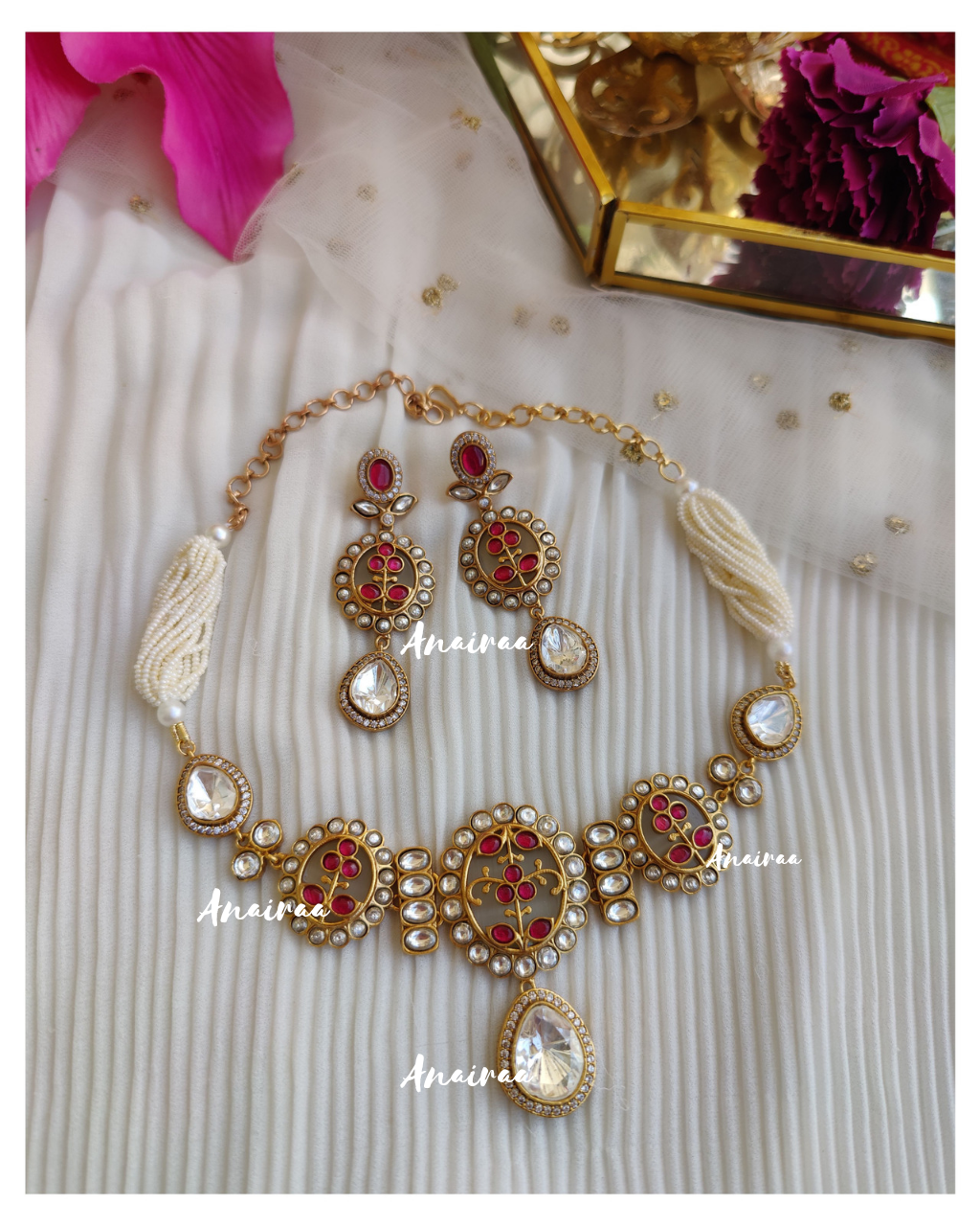 Ruhani polki choker set