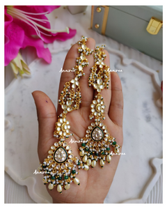 Paachi kundan earrings