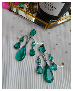 Green doublet earrings