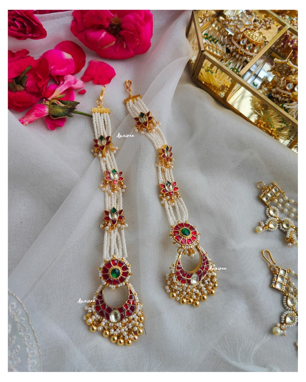 Paachi kundan sahara earrings