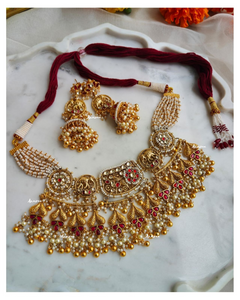 Antique kundan choker set