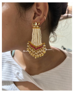 Paachi kundan passa Earrings