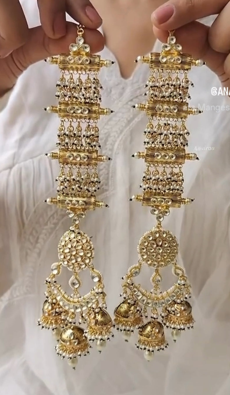 Kiza pacchi kundan earrings