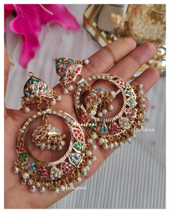 Jadau chandbali Earrings