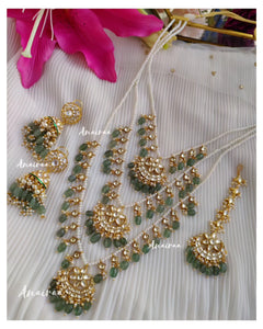 Paachi kundan Rani haar set anairaa