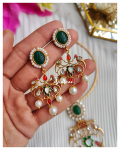 Emerald polki hasli set