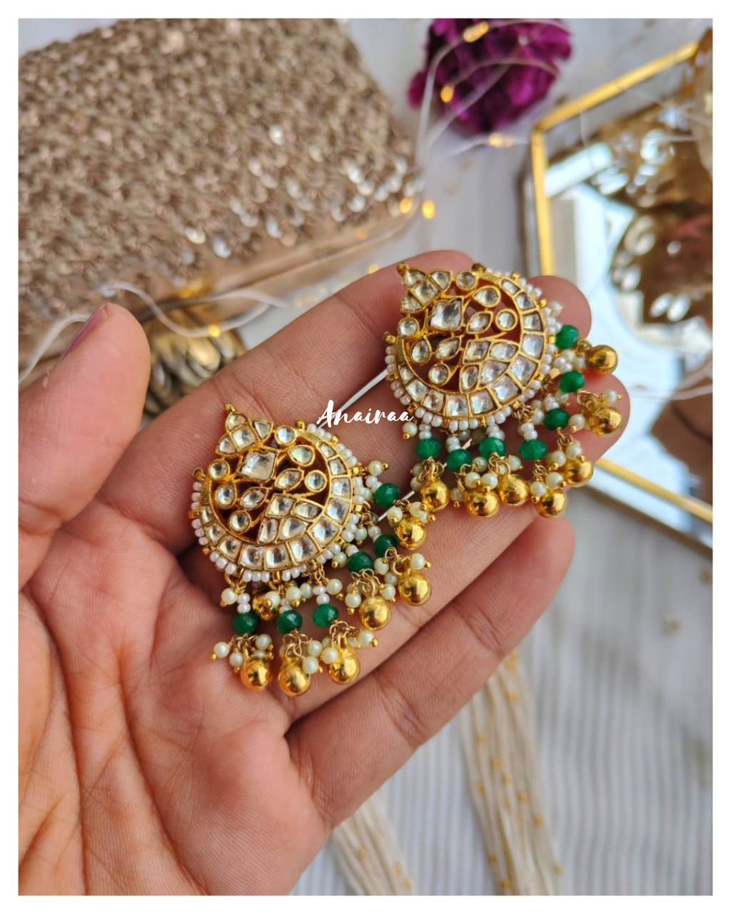 Paachi Kundan long necklace