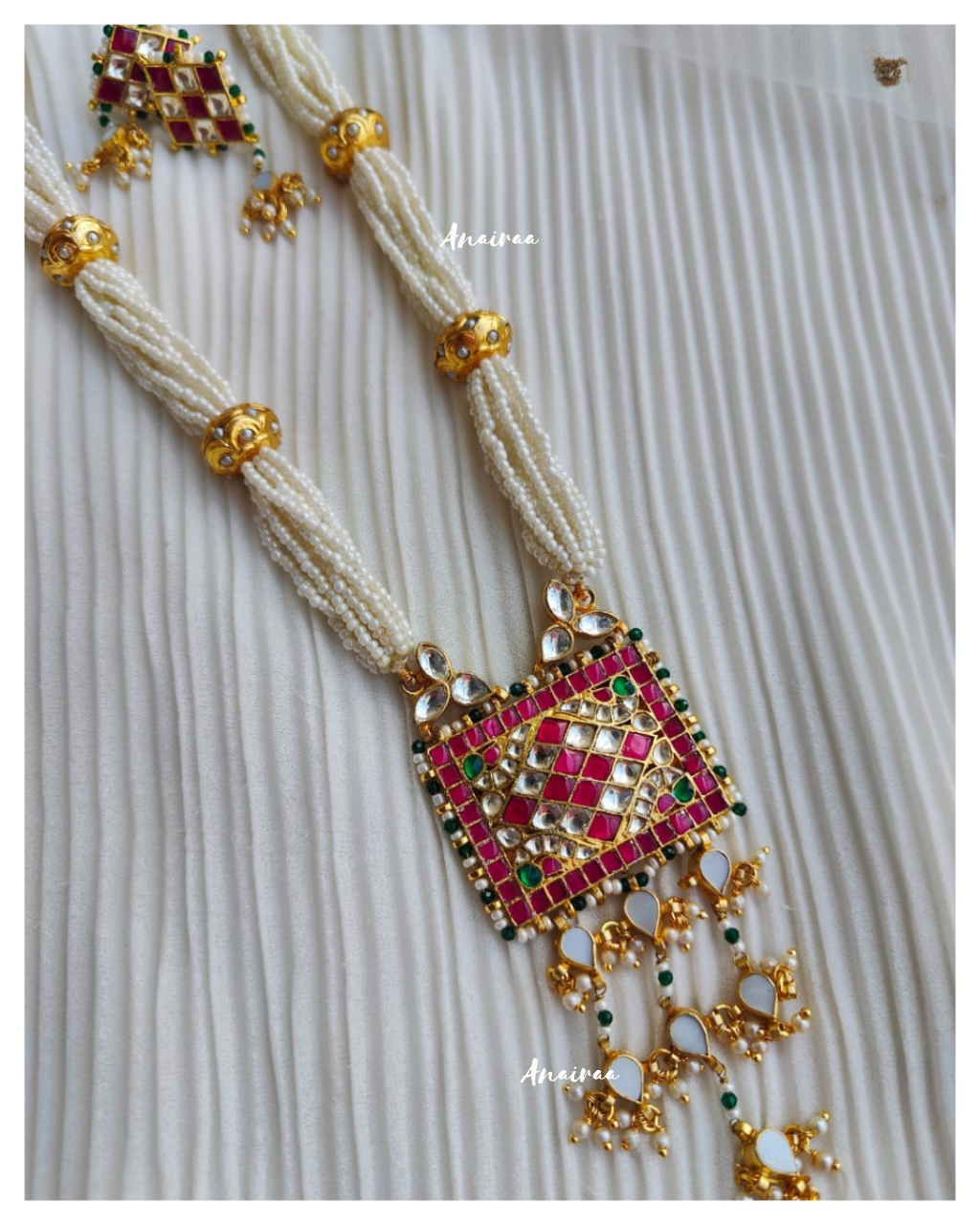 Paachi Kundan long necklace