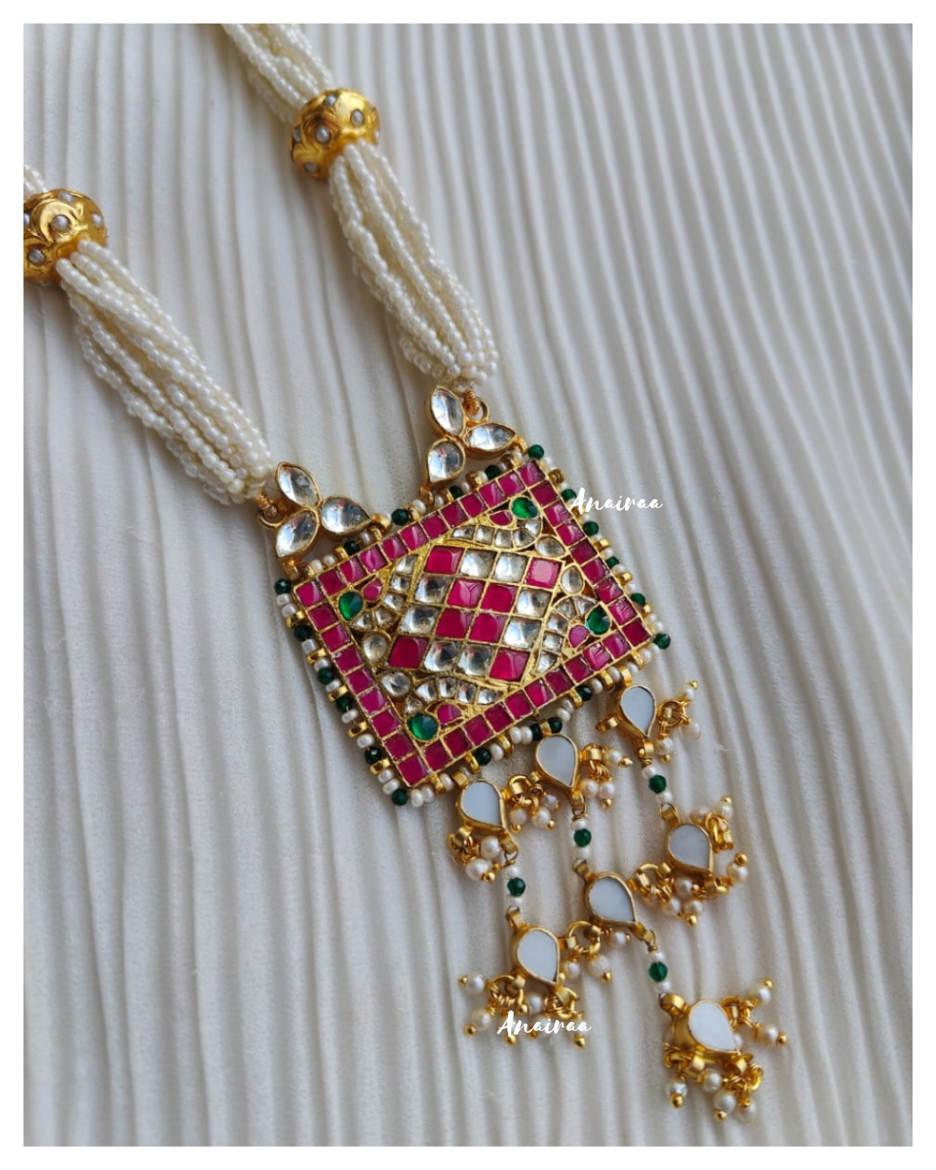 Paachi Kundan long necklace