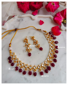 Paachi kundan necklace set