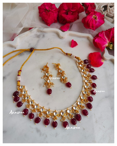 Paachi kundan necklace set