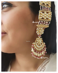 Paachi kundan earrings