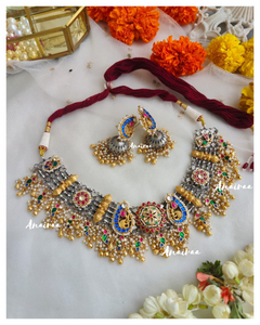 Paachi kundan necklace set