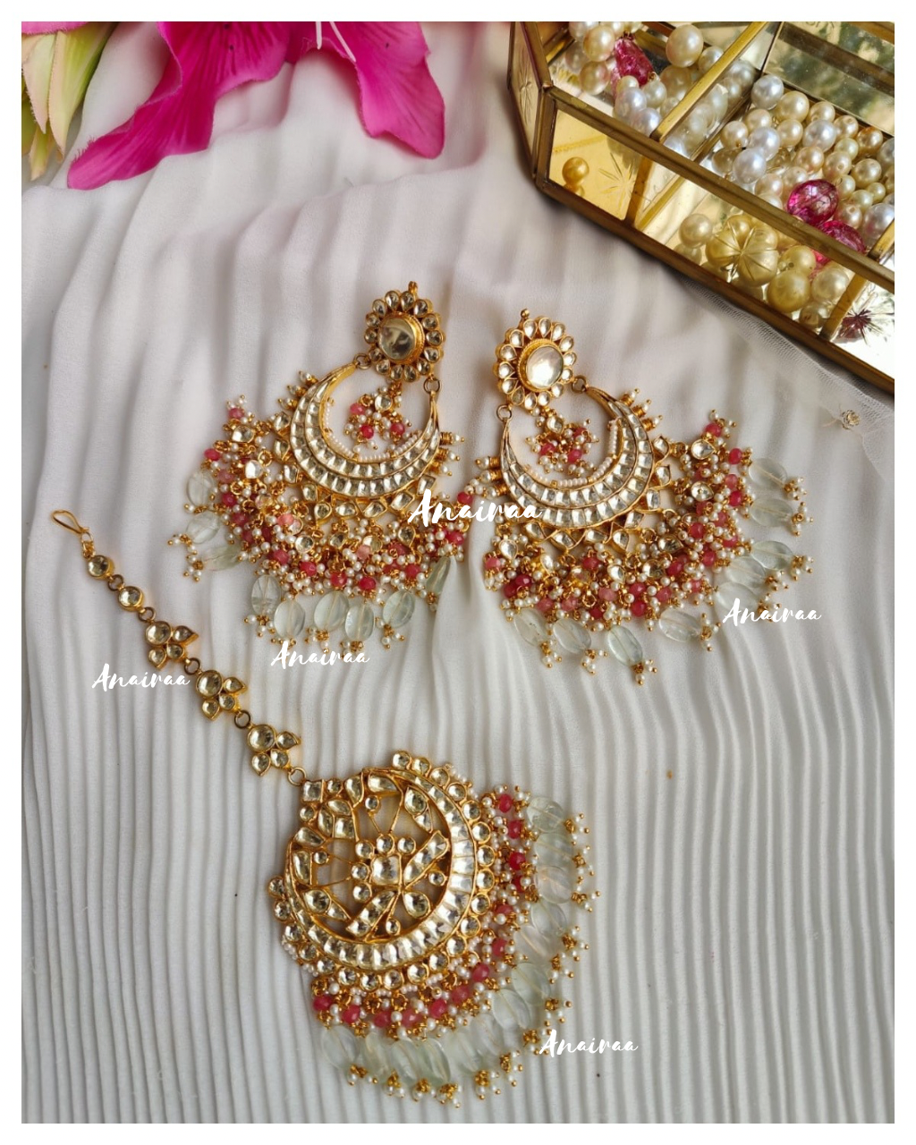 Paachi kundan mangtikka set