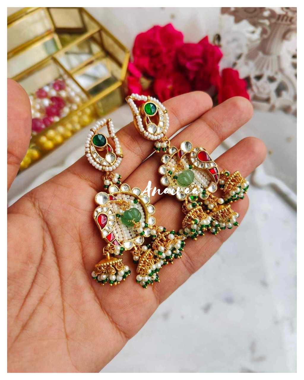 Paachi kundan Earrings