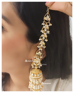 Paachi kundan jhumkas