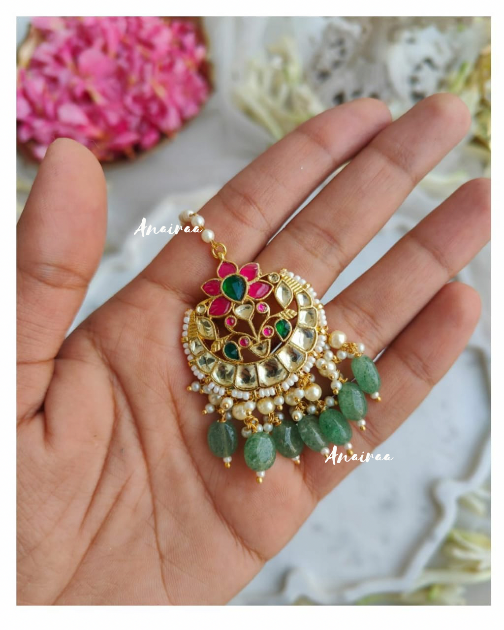 Paachi kundan mangtikka set