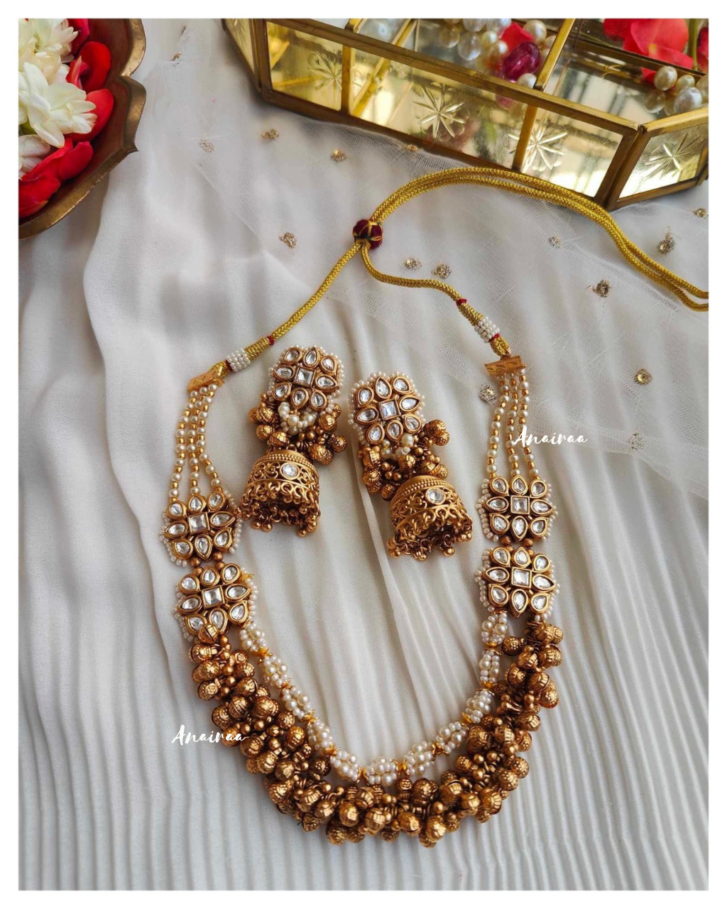 Jadau antique necklace set