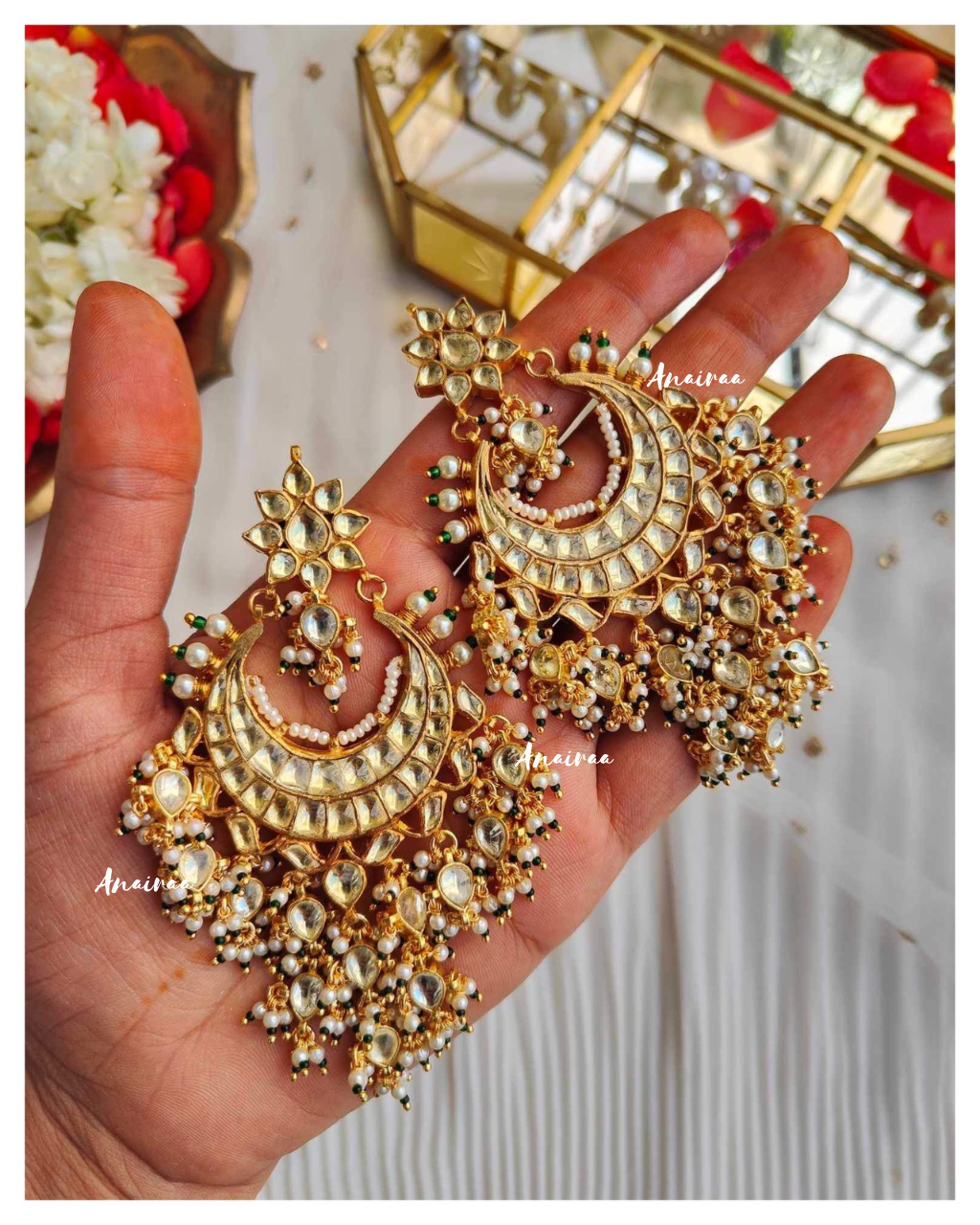 Paachi Kundan earrings