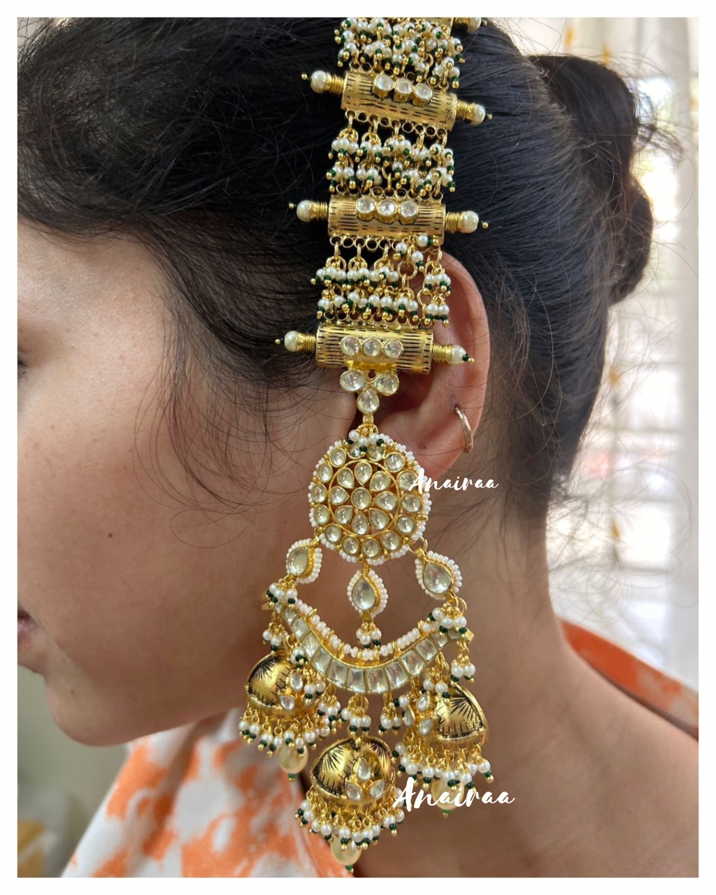 Kiza pacchi kundan earrings