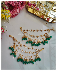 Chand Kundan earchains