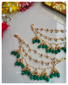 Chand Kundan earchains