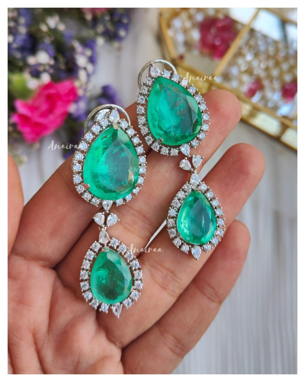 Doublet statement earrings